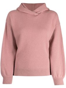 Pringle of Scotland hoodie en cachemire à manches longues - Rose