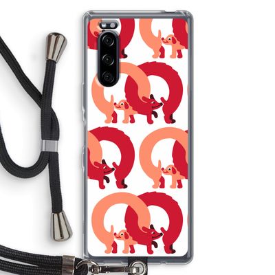Dogs: Sony Xperia 5 Transparant Hoesje met koord