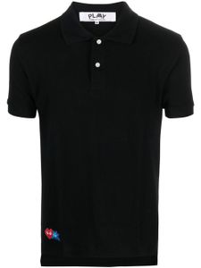 Comme Des Garçons Play x Invader polo à logo appliqué - Noir