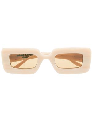 Gucci Eyewear lunettes de soleil à monture rectangulaire - Tons neutres