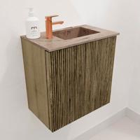 Toiletmeubel Mondiaz Joya Dlux | 40 cm | Meubelkleur Dusk | Faye wastafel Arena Wasbak Rechts | 1 kraangat
