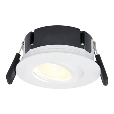 Napels LED inbouwspot Extra Plat (39mm) - 360° Kantelbaar - 8 Watt 570 Lumen - Dimbaar - IP65 - Wit