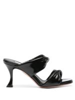 Aquazzura mules Twist 75 mm en cuir - Noir