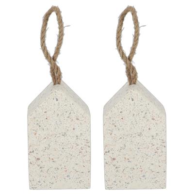 Best fot Boots Deurstopper Terrazzo - 2x - rubber - 10 x 10 x 16 cm - gewicht