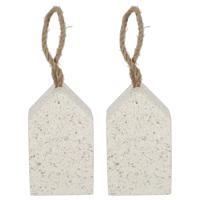 Best fot Boots Deurstopper Terrazzo - 2x - rubber - 10 x 10 x 16 cm - gewicht Best fot Boots Deurstopper Terrazzo - 2x - rubber - 10 x 10 x 16 cm - gewicht