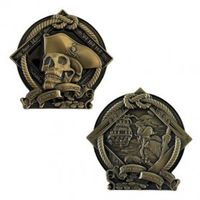 2021 - Pirate Geocoin - Antiek brons