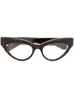 Gucci Eyewear lunettes de vue à monture papillon - Marron