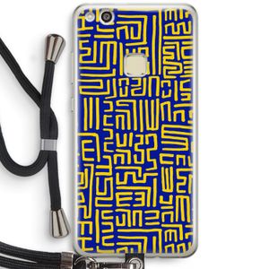 Majorelle Blue Print: Huawei Ascend P10 Lite Transparant Hoesje met koord
