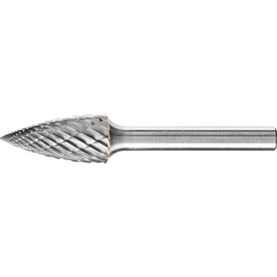 PFERD TOOLS 21001022 Freesstift Hardmetaal Spitsboog Lengte 65 mm Afmeting, Ø 12 mm Werklengte 25 mm Schachtdiameter 6 mm 1 stuks