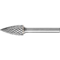 PFERD TOOLS 21001022 Freesstift Hardmetaal Spitsboog Lengte 65 mm Afmeting, Ø 12 mm Werklengte 25 mm Schachtdiameter 6 mm 1 stuks