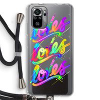 Loves: Xiaomi Redmi Note 10S Transparant Hoesje met koord