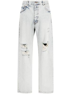 We11done jean droit à taille basse - Bleu