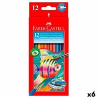 Aquarel Kleurpotloden Faber-Castell Multicolour 6 Onderdelen