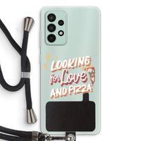 Pizza is the answer: Samsung Galaxy A52s 5G Transparant Hoesje met koord