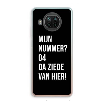 Da ziede van hier - Zwart: Xiaomi Mi 10T Lite 5G Transparant Hoesje