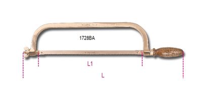 Beta Vonkvrije zaagbeugel met zaagblad 1727BA - 017270801