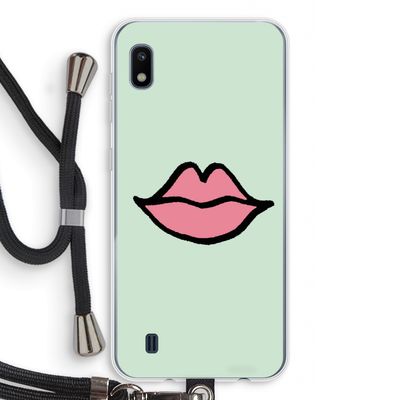 Kusje: Samsung Galaxy A10 Transparant Hoesje met koord