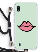 Kusje: Samsung Galaxy A10 Transparant Hoesje met koord