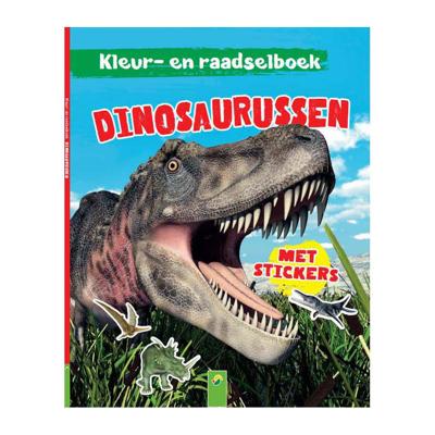 Wins Holland Kleur- en raadselboek dinosaurussen met stickers