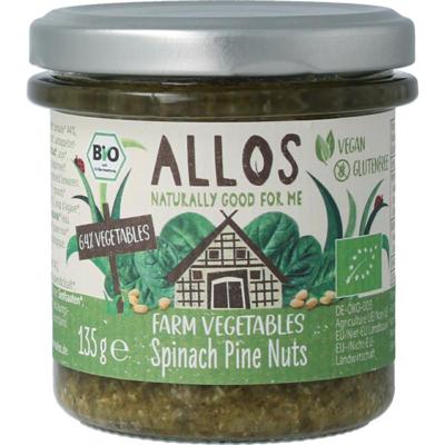 Allos Farm vegetables spinazie & pijnboompitten bio