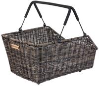 Basil cento rattan look multi system - fietsmand - achterop - bruin