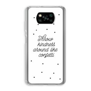 Confetti: Xiaomi Poco X3 NFC Transparant Hoesje