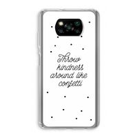Confetti: Xiaomi Poco X3 NFC Transparant Hoesje