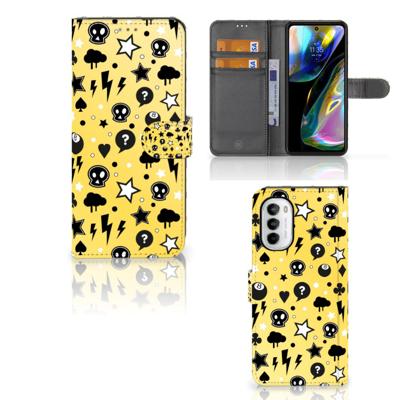 Telefoonhoesje met Naam Motorola Moto G52 | Moto G82 Punk Geel Telefoonhoesje met Naam Motorola Moto G52 | Moto G82 Punk Geel