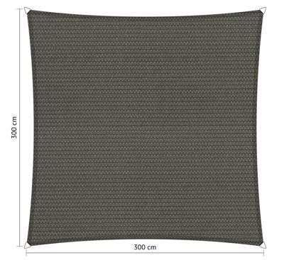 Vierkant 3,00x3,00 m Cool Grey - Shadow comfort