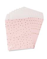 HEMA Uitdeelzakjes 18x15.5cm papier prinses - 8 stuks (roze)