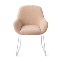 Jesper Home Kushi eetkamerstoel Flax Relax slide white