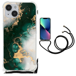 Anti-Shock Hoesje voor iPhone 14 Plus Marmer Groen