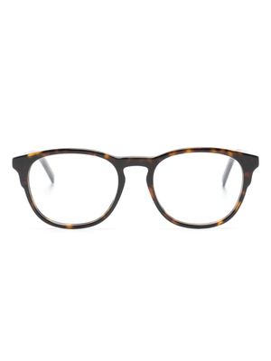 Givenchy Eyewear lunettes de vue rondes à effet écailles de tortue - Marron