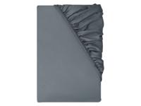 LIVARNO Satijnen hoeslaken 140-160 x 200 cm (Antraciet)