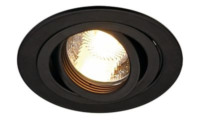 NEW TRIA GU10 Round zwart 1xGU10 klemveer