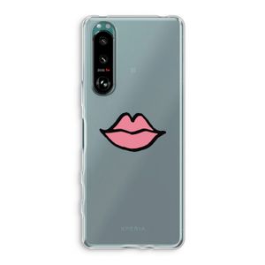 Kusje: Sony Xperia 5 III Transparant Hoesje