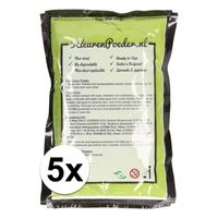 5x Holi kleurpoeder groen