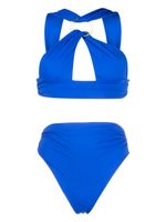 The Attico bikini à détail torsadé - Bleu - thumbnail