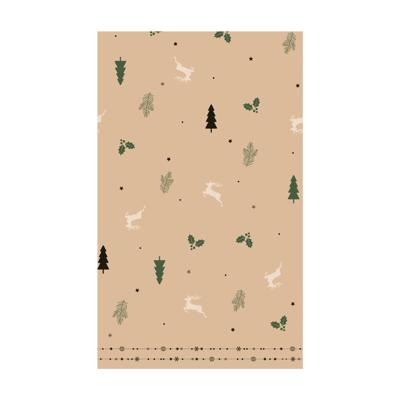 Duni tafellaken natural yuletid 220cm