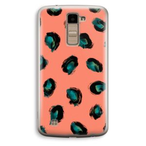 Pink Cheetah: LG K10 (2016) Transparant Hoesje