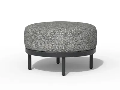 Tierra Outdoor Loungehocker Fresca Organic Charcoal