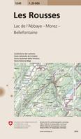 Wandelkaart - Topografische kaart 1240 Les Rousses | Swisstopo Wandelkaart - Topografische kaart 1240 Les Rousses | Swisstopo