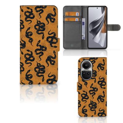 Telefoonhoesje | Met pasjeshouder | voor OPPO Reno10 | 10 Pro Snakes