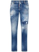 DSQUARED2 jean slim à effet usé - Bleu