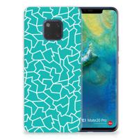 Huawei Mate 20 Pro | Hoesje maken | Cracks Blue