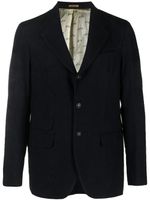 Massimo Alba blazer en laine mélangée à simple boutonnage - Bleu