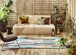 Harlequin - Trattino-Sea Glass outdoor 444804 - 250x350 cm Vloerkleed