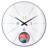 Grote wandklok 50 cm - koepelglas - stil - slinger - NeXtime 'Duomo 50 Pendulum'