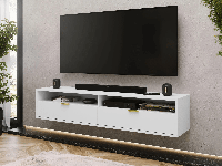 Tv-meubel KIRITSAS 2 deuren 175 cm wit