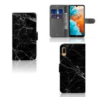Huawei Y6 (2019) | Bookcase | Marmer Zwart - Origineel Cadeau Vader